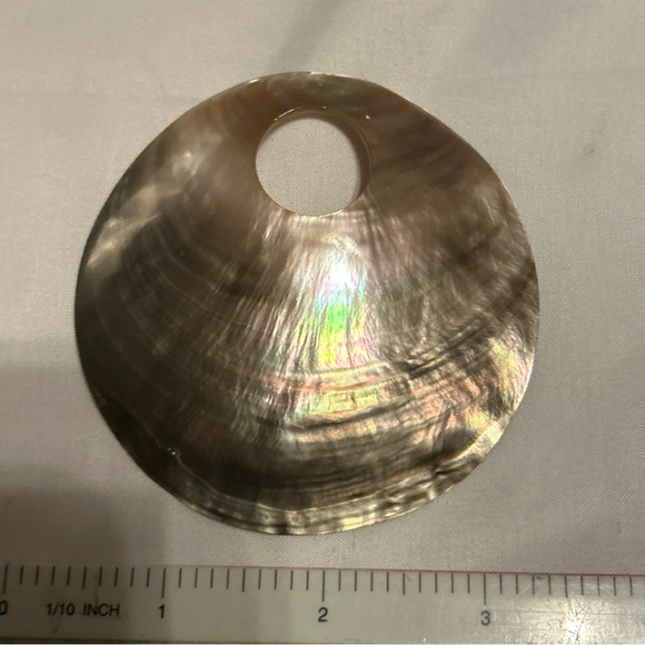 Natural Polished Mother Of Pearl Sea Shell Pendant Charm For Necklace Craft new - Picture 12 of 12